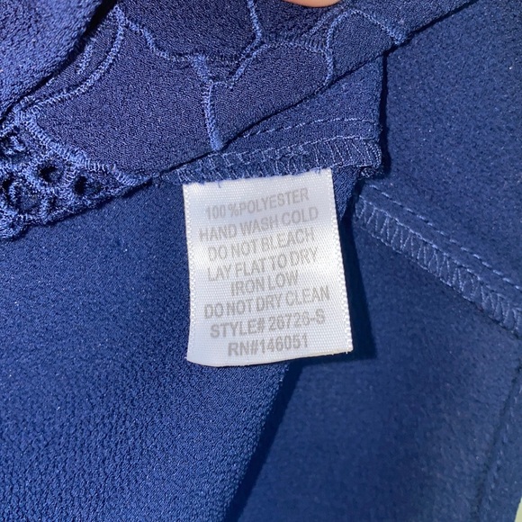 Monteau Navy Blue Dress stop Size:XS - Picture 6 of 7